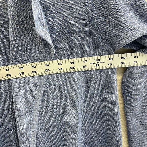 J Crew Sweater Womens XS Blue Open Front along‎ Cardigan Pockets - Picture 3 of 6